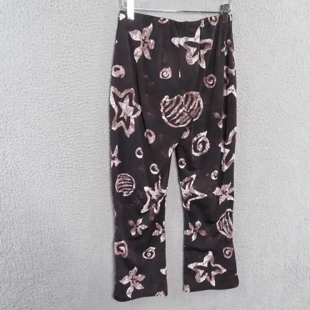 Vintage Equestrian Designs Riding Pants Womens Size P XS Brown Stars‎ and Shells - Picture 4 of 13